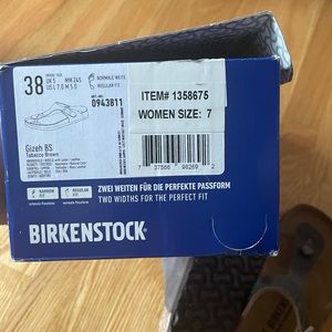 Never worn Birkenstocks with box & tag